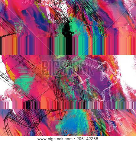 Psychedelic distorted background