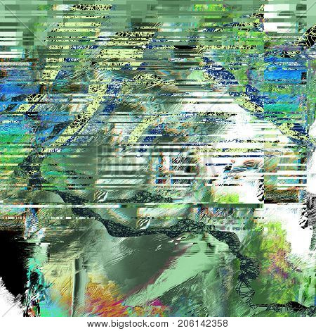 Psychedelic distorted background