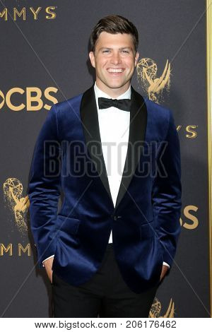 LOS ANGELES - SEP 17:  Colin Jost at the 69th Primetime Emmy Awards - Arrivals at the Microsoft Theater on September 17, 2017 in Los Angeles, CA