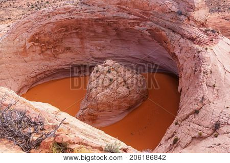 Unusual natural formation Cosmic Astray in Grand Staircase-Escalante National Monument, Utah, United States. Fantastic Landscapes.