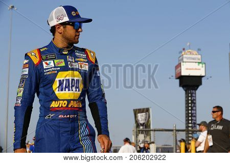 September 15, 2017 - Joliet, Illinois, USA: Chase Elliott (24) hangs out on the grid before qualifying for the Tales of the Turtles 400 at Chicagoland Speedway in Joliet, Illinois.