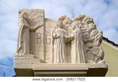 KLENOVNIK, CROATIA - OCTOBER 08: Visitation of the Blessed Virgin Mary, Mary's Way in Klenovnik, Croatia on October 08, 2016.