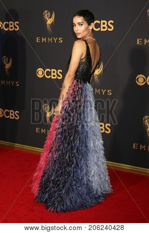 LOS ANGELES - SEP 17:  Zoe Kravitz at the 69th Primetime Emmy Awards - Arrivals at the Microsoft Theater on September 17, 2017 in Los Angeles, CA