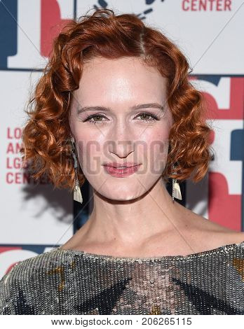 LOS ANGELES - SEP 24:  Breeda Wool arrives for the LGBT Center's Vanguard Awards 2017 on September 24, 2017 in Beverly Hills, CA                