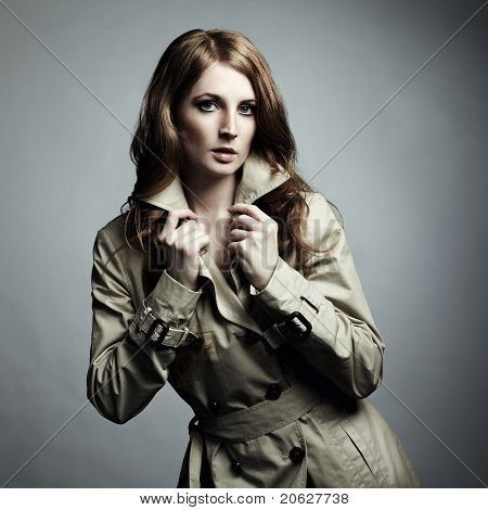 Fashion Portrait Of Young Beautiful Woman