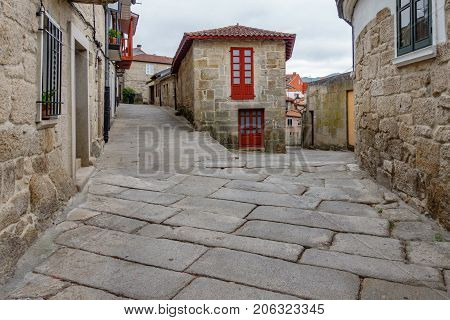 Corner view in Allariz, a typical vintage village in Galicia