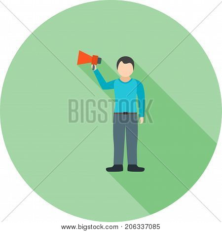 Outspoken, talk, bold icon vector image. Can also be used for Personality Traits. Suitable for web apps, mobile apps and print media.