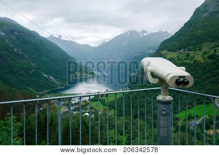 Breathtaking view of Sunnylvsfjorden fjord
