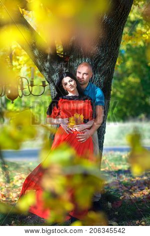 Happy Young Couple Waiting For The Child's Birth