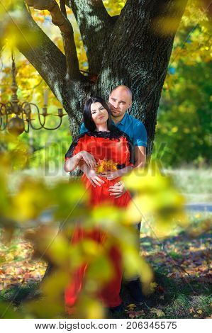 Happy Young Couple Waiting For The Child's Birth