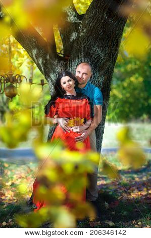 Happy Young Couple Waiting For The Child's Birth