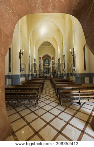 Inside Of The Sanctuary Of Maria Magdalena
