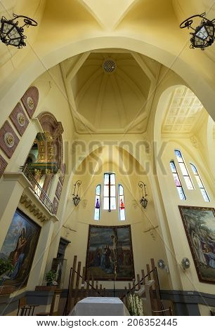 Inside Of The Sanctuary Of Maria Magdalena