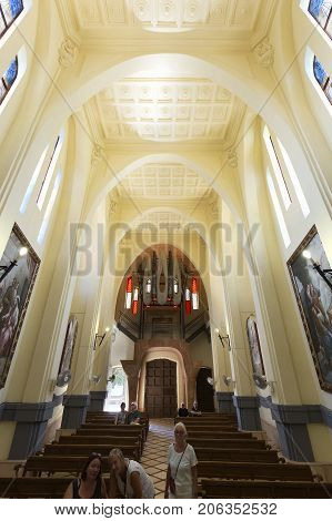 Inside Of The Sanctuary Of Maria Magdalena