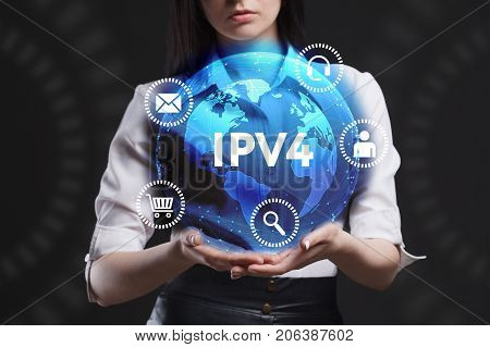The Concept Of Business, Technology, The Internet And The Network. A Young Entrepreneur Working On A