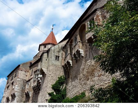 Pernstejn Castle is a castle on a rock above the village of Nedvedice some 40 kilometres 25 mi northwest of Brno in the South Moravian Region Czech Republic.