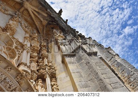 Convent Of The Order Of Christ In Tomar Portugal, Stone Detail