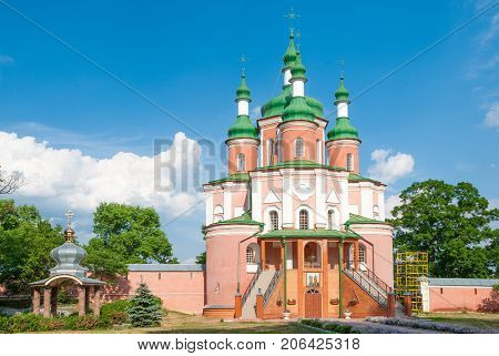 Peter And Paul Church, (18Th Century) Gustynsky Monastery In Chernihiv Region. Ukraine