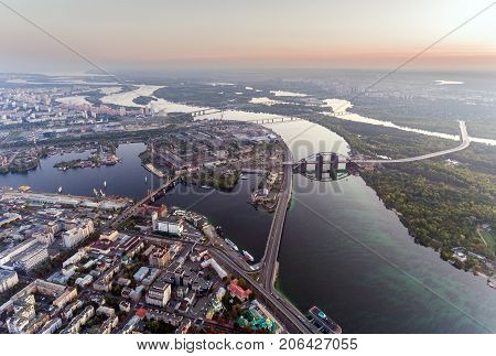 Green and beautiful center of Kiev, Ukraine