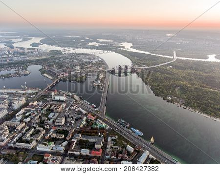 Green and beautiful center of Kiev, Ukraine