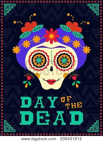 Happy Day Of The Dead Catrina Sugar Skull Skeleton