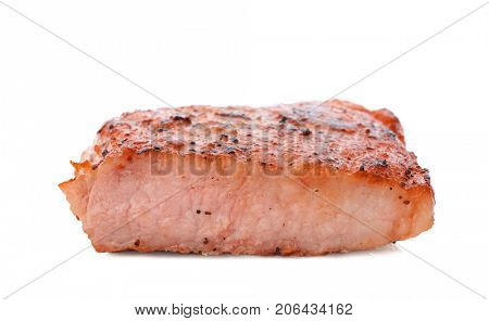 Tasty steak on white background