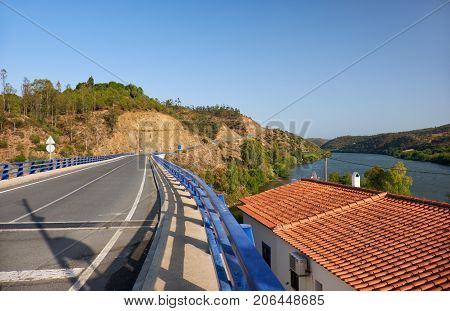 The Lower Guadiana International Bridge Connecting Portugal And Spain
