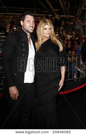 ANAHEIM - MAY 7: Kirstie Alley, Maksim Chmerkovskiy at the world premiere of 'Pirates of the Caribbean: On Stranger Tides' held at Disneyland in Anaheim, CA on May 7, 2011.