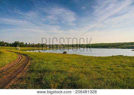 Ukrainian Steppe Near The Town Of Polohy