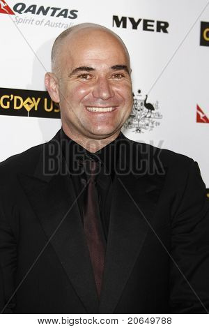 Los Angeles jan 22: Andre Agassi an der 2011 g ' Day Usa Australien Woche la Smoking Gala in der Hol