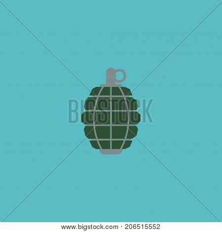 Flat Icon Grenade Element. Vector Illustration Of Flat Icon Dynamite Isolated On Clean Background