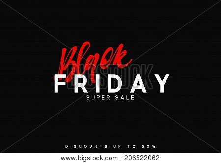 Black Friday sale, banner, poster advert. Card offert promotion design.