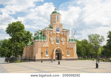 Sretensky Cathedral in  city Priluki ,XIX century. Square. Ukraine