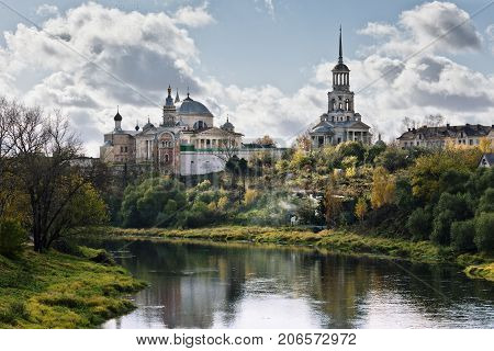 The Boris and Gleb monastery in Torzhok Tver region Russia