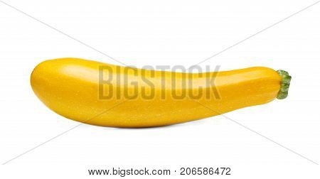 Image of fresh zucchini fruit isolated on white background.