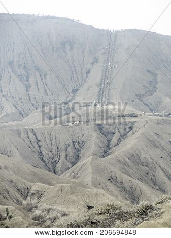 Scenery around Bromo Tengger Semeru National Park in Java a island of Indonesia