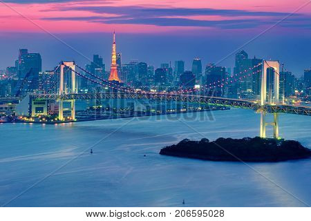 Odaiba and the Rainbow Bridge - Japan