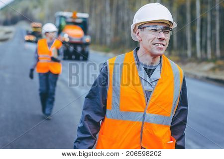 worker construction build road engineer highway service