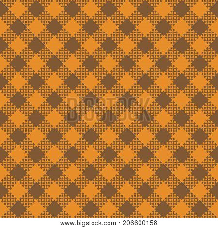 Halloween Tartan Seamless Pattern Background. Autumn color panel Plaid Tartan Flannel Shirt Patterns. Trendy Tiles Vector Illustration for Wallpapers.