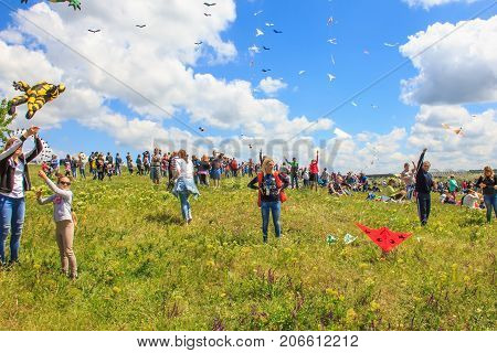 Kite Festival Ukraine Village Of Trikhaty May 21, 2017,