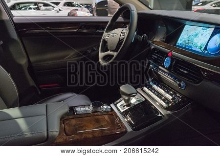 Genesis G90 Interior On Display