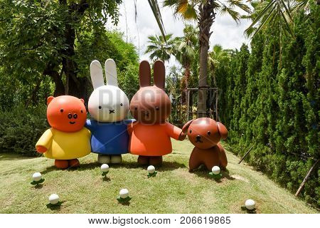 Cha-am THAILAND - SETEMBER 24 2017: Miffy zone in the Santorni Park.