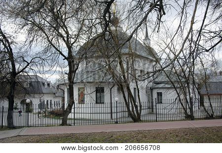 Church in Russia Moscow region Small city