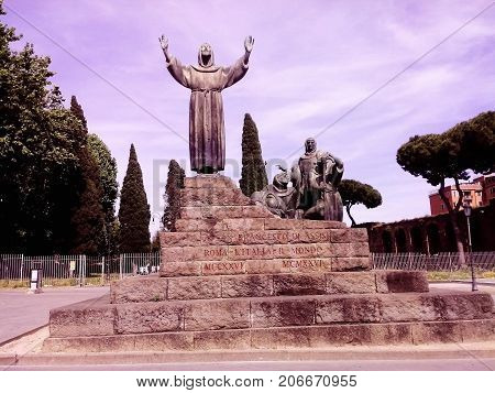 Italy Rome monument on the square history religion