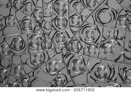 microscopic detail of some dried egg white in grey back