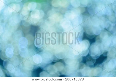 Blue Bokeh Lights, Defocused, Holiday And Festive Background
