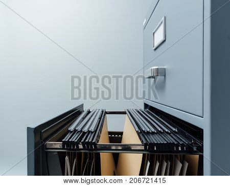 Filing Cabinet And Files