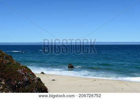 Beautiful Landscapes Along The California State Route One, California, Usa
