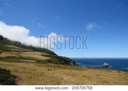 Beautiful Landscapes Along The California State Route One, California, Usa
