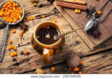 Healthy Tea With Sea-buckthorn